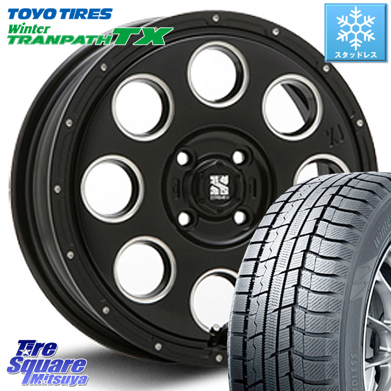 TOYO WINTERTRANPATH TX 2024~2025年製 ウィンター トランパス TX スタッドレス ミツヤ 165/55R15 MLJ KK03 XTREME-J エクストリームJ ホイール 15インチ 15 X 4.5J +45 4穴 100 N-BOX デリカミニ2WD タント スペーシア サクラ