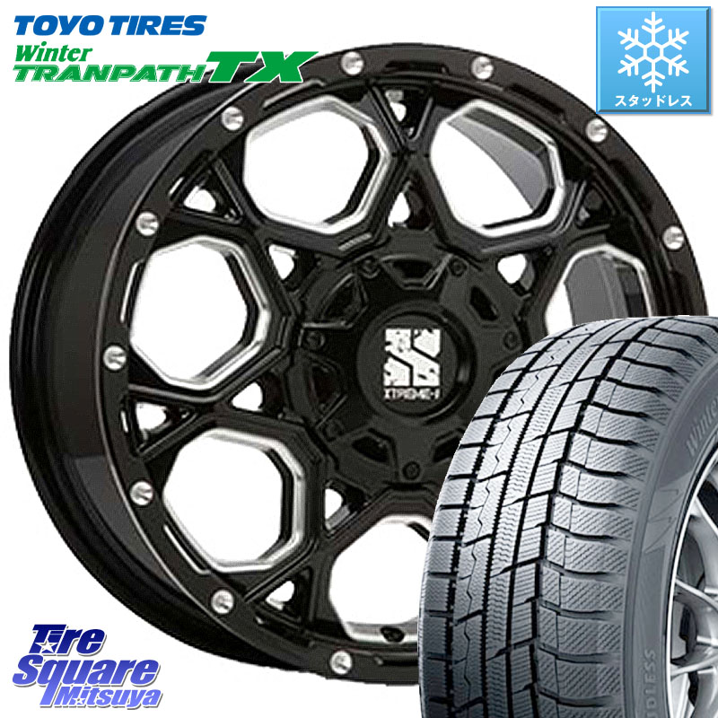 TOYO WINTERTRANPATH TX 2024~2025年製 ウィンター トランパス TX スタッドレス ミツヤ 215/55R17 MLJ XJ06 XTREME-J エクストリームJ ホイール 17インチ 17 X 7.0J +50 5穴 114.3 ヤリスクロス CX-3 RC系オデッセイ前期
