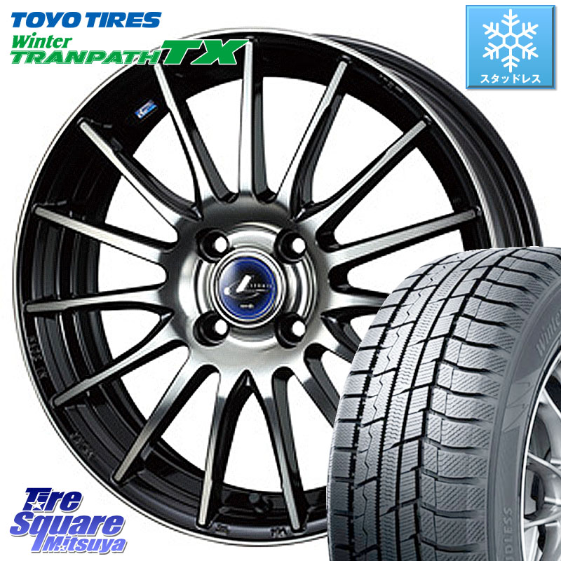 TOYO WINTERTRANPATH TX 2024~2025年製 ウィンター トランパス TX スタッドレス ミツヤ 185/65R15 WEDS 36251 レオニス Navia ナヴィア05 BPB ウェッズ ホイール 15インチ 15 X 5.5J +50 4穴 100 E13ノート GB3＆4フリード4穴