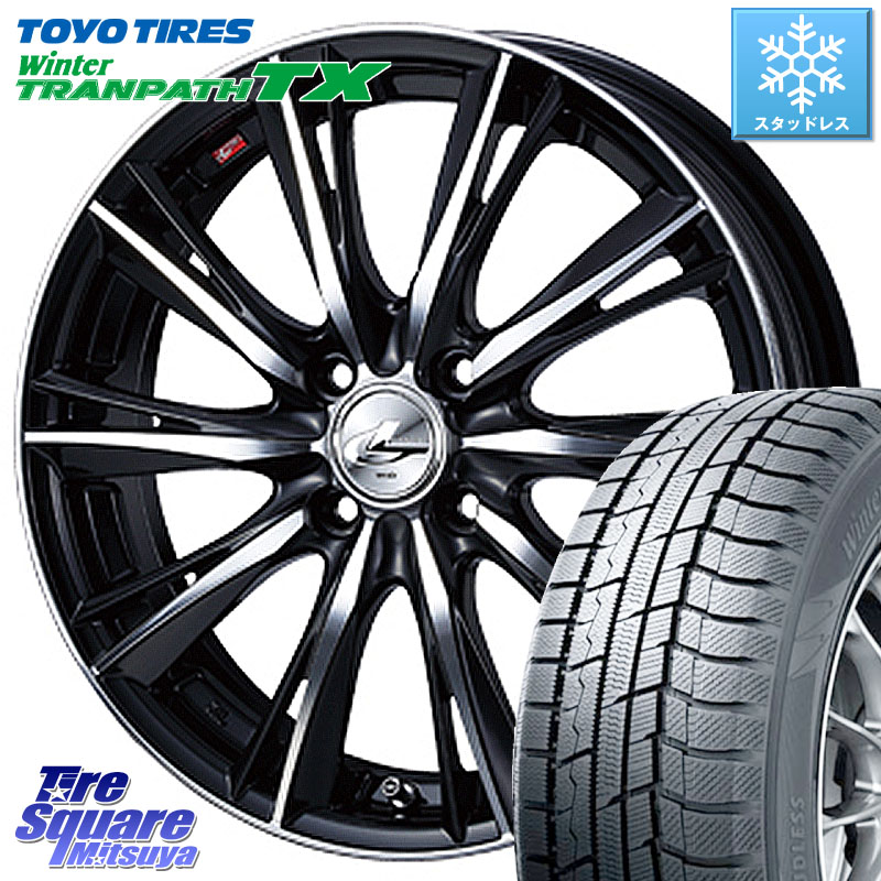 TOYO WINTERTRANPATH TX 2024~2025年製 ウィンター トランパス TX スタッドレス ミツヤ 195/65R15 WEDS 33865 レオニス WX ウェッズ Leonis ホイール 15インチ 15 X 5.5J +50 4穴 100 E13ノートクロスオーバー 75,224円