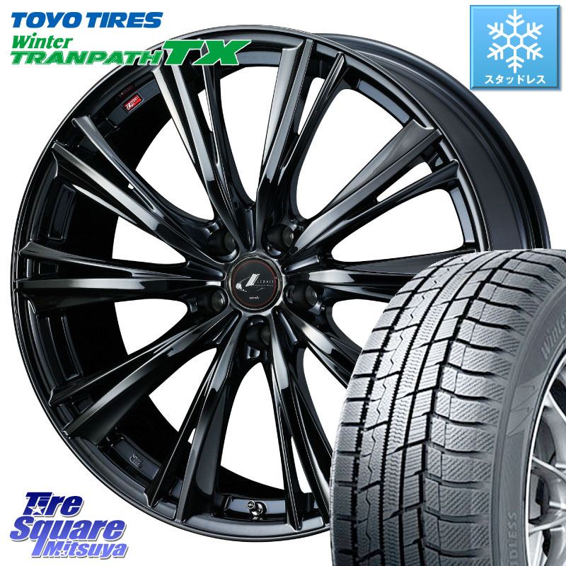 TOYO WINTERTRANPATH TX 2024~2025年製 ウィンター トランパス TX スタッドレス ミツヤ 235/60R18 WEDS レオニス WX BMC1 ウェッズ Leonis ホイール 18インチ 18 X 7.0J +47 5穴 114.3