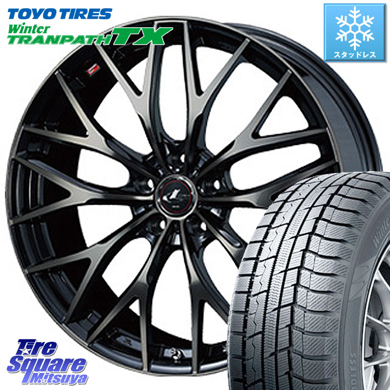 TOYO WINTERTRANPATH TX 2024~2025年製 ウィンター トランパス TX スタッドレス ミツヤ 225/50R18WEDS 37432 レオニス MX ウェッズ Leonis ホイール 18インチ 18X7.0J 47 5穴 100｜タイヤスクエアミツヤ