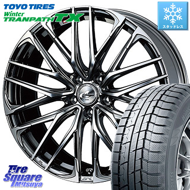 TOYO WINTERTRANPATH TX 2024~2025年製 ウィンター トランパス TX スタッドレス ミツヤ 235/50R18 WEDS 38336 レオニス SK ウェッズ Leonis ホイール 18インチ 18 X 8.0J +42 5穴 114.3 30系アルファード 30系ヴェルファイア 20系アルファード