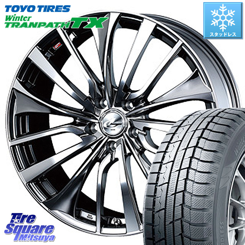 TOYO WINTERTRANPATH TX 2024~2025年製 ウィンター トランパス TX スタッドレス ミツヤ 225/55R19 WEDS 36381 レオニス VT ウェッズ Leonis ホイール 19インチ 19 X 8.0J +50 5穴 114.3 BT5レガシィアウトバック