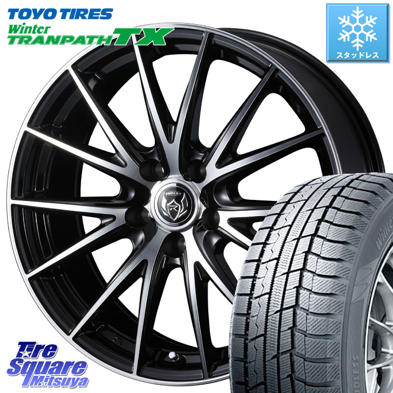 TOYO WINTERTRANPATH TX 2024~2025年製 ウィンター トランパス TX スタッドレス ミツヤ 235/60R18 WEDS ウェッズ ライツレー RIZLEY VS M14球面座ボルト専用 ホイール 18インチ 18 X 7.0J(M14B) +40 5穴 114.3 クラウンスポーツ・エステート ハイブリッドZ
