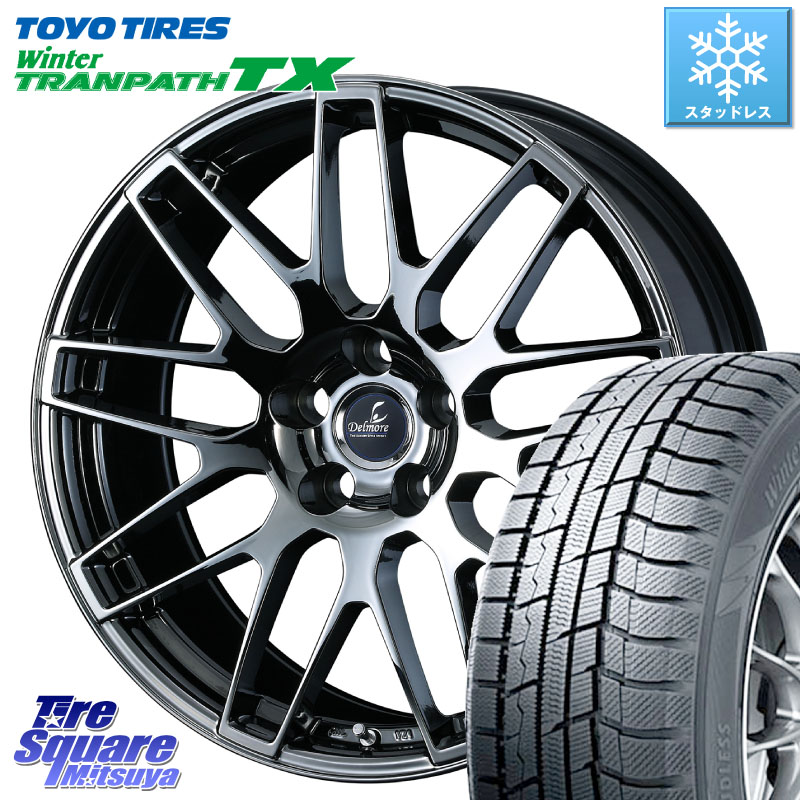 TOYO WINTERTRANPATH TX 2024~2025年製 ウィンター トランパス TX スタッドレス ミツヤ 235/55R18 WEDS 39247 Delmore デルモア LC.S 平座仕様(レクサス車専用) 18 X 8.0J +45 5穴 114.3