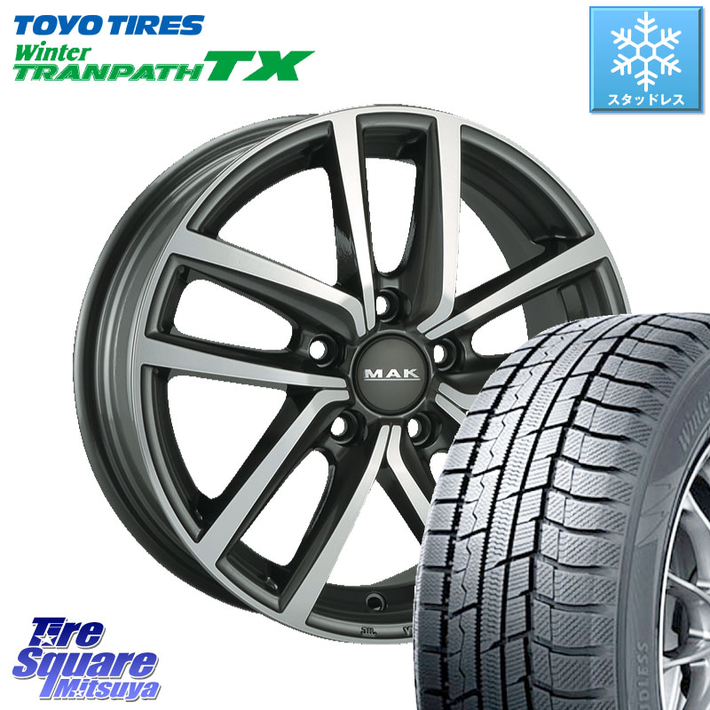 TOYO WINTERTRANPATH TX 2024~2025年製 ウィンター トランパス TX スタッドレス ミツヤ 215/55R17阿部商会 MAK DRESDEN ホイール 17インチ 17X7.0J(VW PASSAT 3CC) 40 5穴 112 フォルクスワーゲン パサート|タイヤスクエアミツヤ
