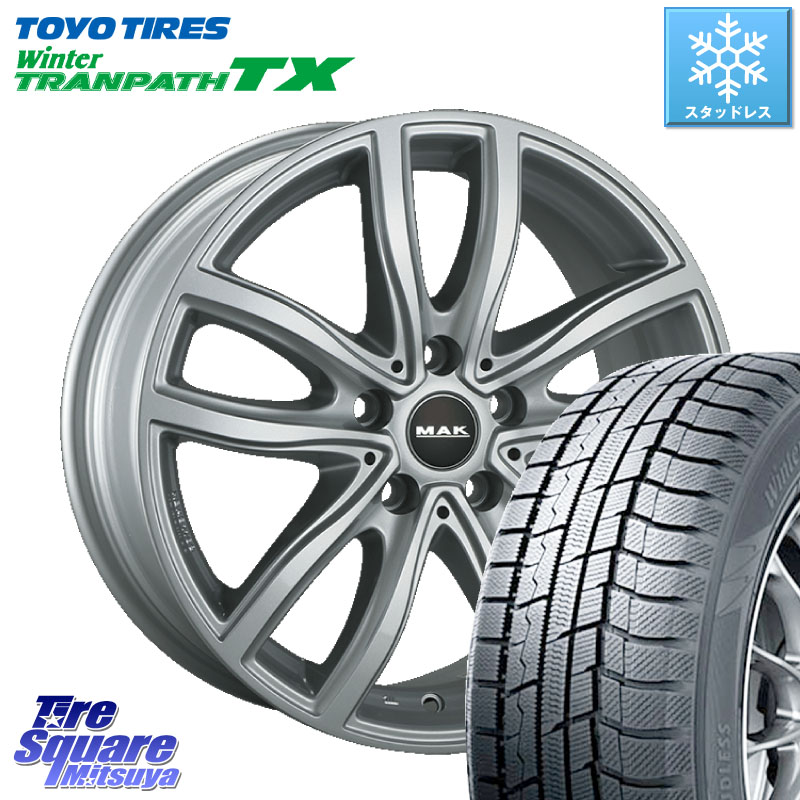 TOYO WINTERTRANPATH TX 2024~2025年製 ウィンター トランパス TX スタッドレス ミツヤ 225/50R18 阿部商会 MAK FAHR ホイール 18インチ 18 X 7.5J(BMW U06) +51 5穴 112 BMW 2シリーズ U06