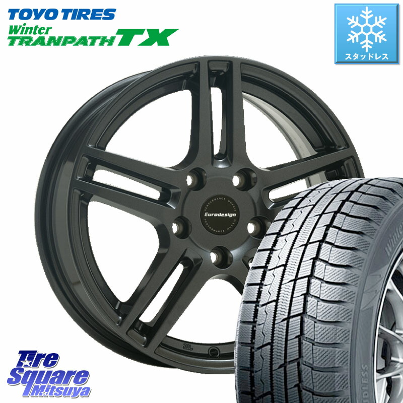 TOYO WINTERTRANPATH TX 2024~2025年製 ウィンター トランパス TX スタッドレス ミツヤ 195/65R15阿部商会 Eurodesign EIGER ホイール 15インチ 15X6.0J(VW GOLF7 AU) 43 5穴 112 フォルクスワーゲン ゴルフ7 フォルクスワーゲン ゴルフ8|タイヤスクエアミツヤ
