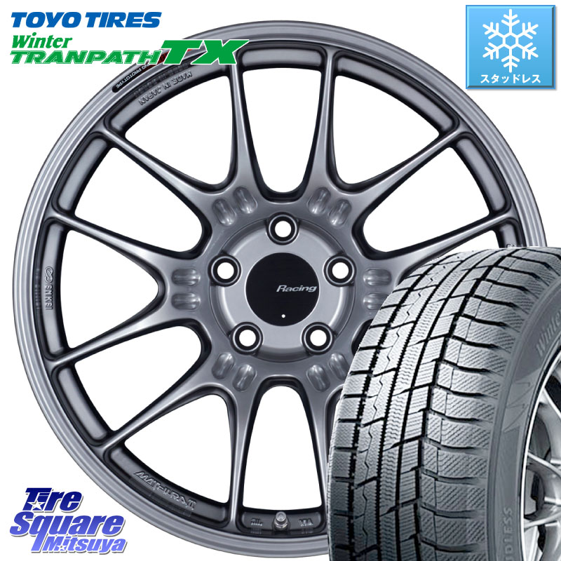 TOYO WINTERTRANPATH TX 2024~2025年製 ウィンター トランパス TX スタッドレス ミツヤ 225/55R18ENKEI エンケイ RACING GTC02 シルバー ホイール 18インチ 18X7.5J 48 5穴 114.3 ZR-V SL系フォレスター レイバック SK系フォレスター eビターラ|タイヤスクエアミツヤ