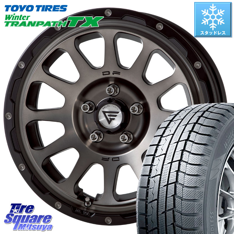 TOYO WINTERTRANPATH TX 2025年製 在庫● セール★ ウィンター トランパス 4本単位での販売 スタッドレス ミツヤ 215/50R17DELTA FORCE デルタフォース オーバル 7J ホイール 17インチ 17X7.0J 32 5穴 114.3|タイヤスクエアミツヤ
