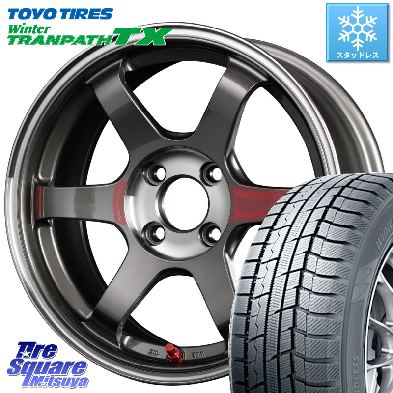 TOYO WINTERTRANPATH TX 2024~2025年製 ウィンター トランパス TX スタッドレス ミツヤ 165/55R15 RAYS 【欠品次回10~11月】 レイズ TE37 ボルクレーシング SONIC SL ホイール 15インチ 15 X 5.0J +45 4穴 100 N-BOX タント スペーシア サクラ