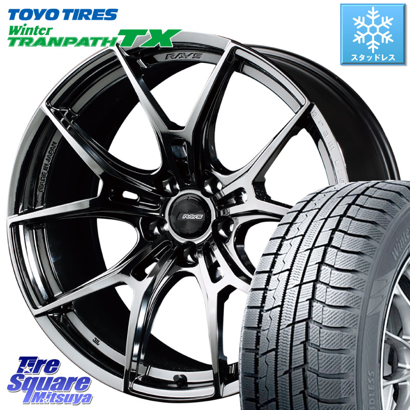 TOYO WINTERTRANPATH TX 2024~2025年製 ウィンター トランパス TX スタッドレス ミツヤ 215/50R18 RAYS 【欠品次回8~9月】 レイズ GramLights グラムライツ 57FXZ RBC ホイール 18インチ 18 X 7.5J +50 5穴 114.3 60系プリウス ヤリスクロス CX-3