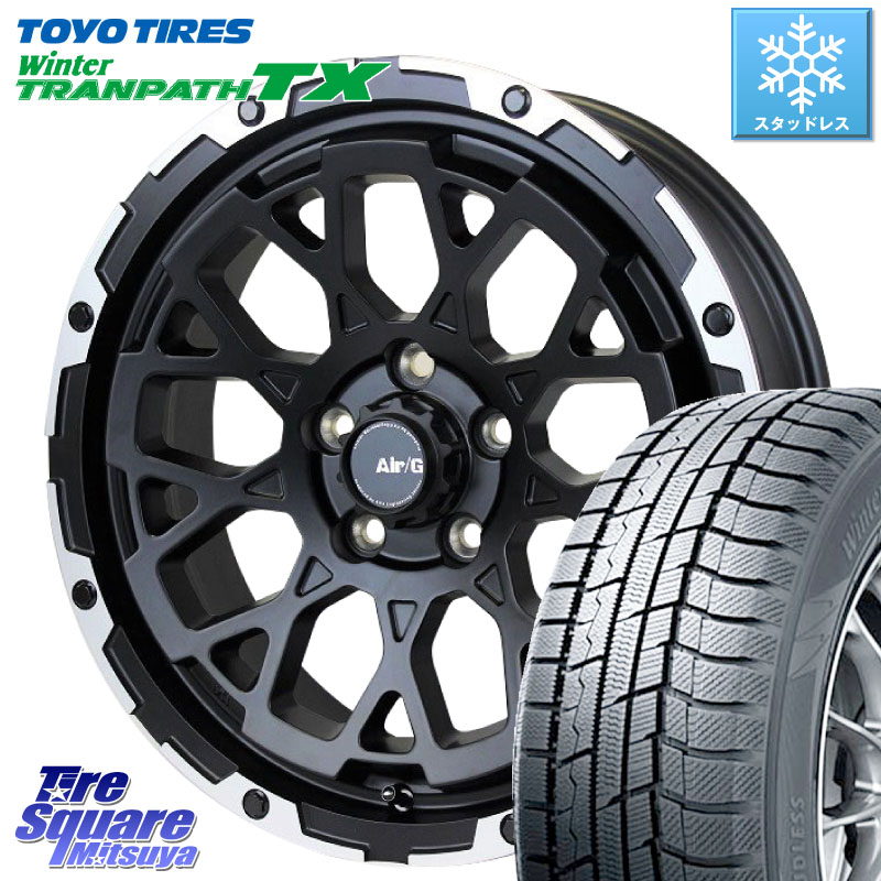 TOYO WINTERTRANPATH TX 2025年製 在庫● セール★ ウィンター トランパス 4本単位での販売 スタッドレス ミツヤ 215/50R17 4X4エンジニアリング Air/G Rocks ホイール 4本 17インチ 17 X 7.0J +48 5穴 114.3 プリウスアルファ リーフ FL系シビック MAZDA3 レヴォーグ 111,590円