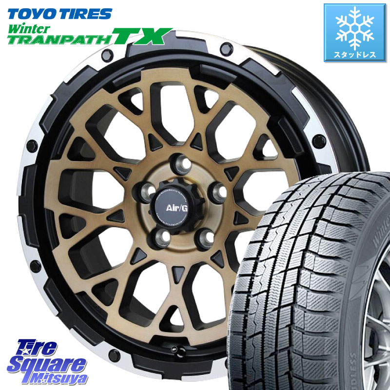 TOYO WINTERTRANPATH TX 2024~2025年製 ウィンター トランパス TX スタッドレス ミツヤ 215/55R174X4エンジニアリング Air/G Rocks ロックス SBZ ホイール 17インチ 17X7.0J 32 5穴 114.3｜タイヤスクエアミツヤ