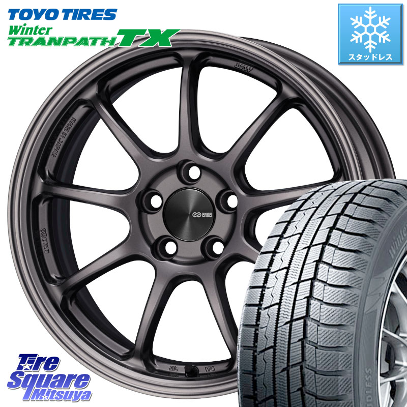 TOYO WINTERTRANPATH TX 2024~2025年製 ウィンター トランパス TX スタッドレス ミツヤ 96Q XL 205/60R16ENKEI PerformanceLine PF09 ホイール 16インチ 16X6.5J 38 5穴 100 エクシーガ|タイヤスクエアミツヤ