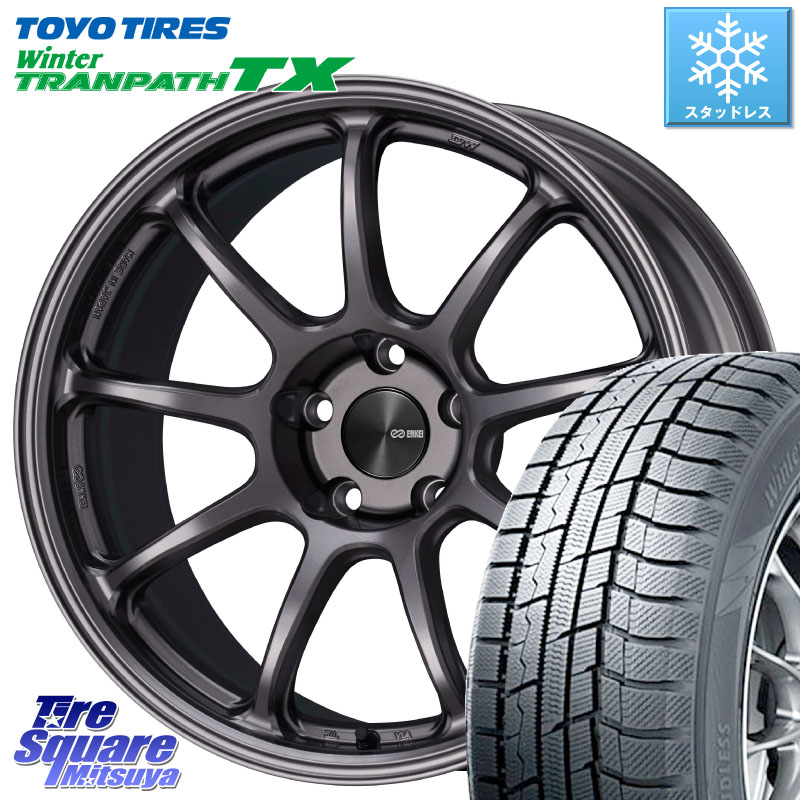 TOYO WINTERTRANPATH TX 2024~2025年製 ウィンター トランパス TX スタッドレス ミツヤ 235/60R18 ENKEI PerformanceLine PF09 ホイール 4本 18インチ 18 X 8.5J +38 5穴 114.3 アウトランダーPHEV