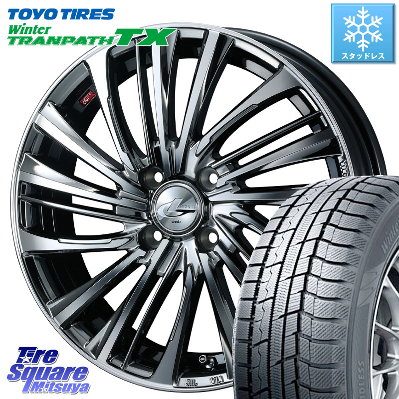 TOYO WINTERTRANPATH TX 2024~2025年製 ウィンター トランパス TX スタッドレス ミツヤ 165/55R15 WEDS ウェッズ weds レオニス LEONIS FS 15インチ 15 X 4.5J +45 4穴 100 N-BOX デリカミニ2WD タント スペーシア サクラ