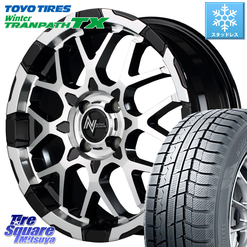 TOYO WINTERTRANPATH TX 2024~2025年製 ウィンター トランパス TX スタッドレス ミツヤ 165/55R15 MANARAY MID ナイトロパワー M28 BULLET KC 15インチ 15 X 5.0J +48 4穴 100