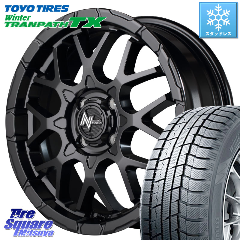 TOYO WINTERTRANPATH TX 2024~2025年製 ウィンター トランパス TX スタッドレス ミツヤ 165/55R15 MANARAY MID ナイトロパワー M28 BULLET KC 15インチ 15 X 5.0J +48 4穴 100