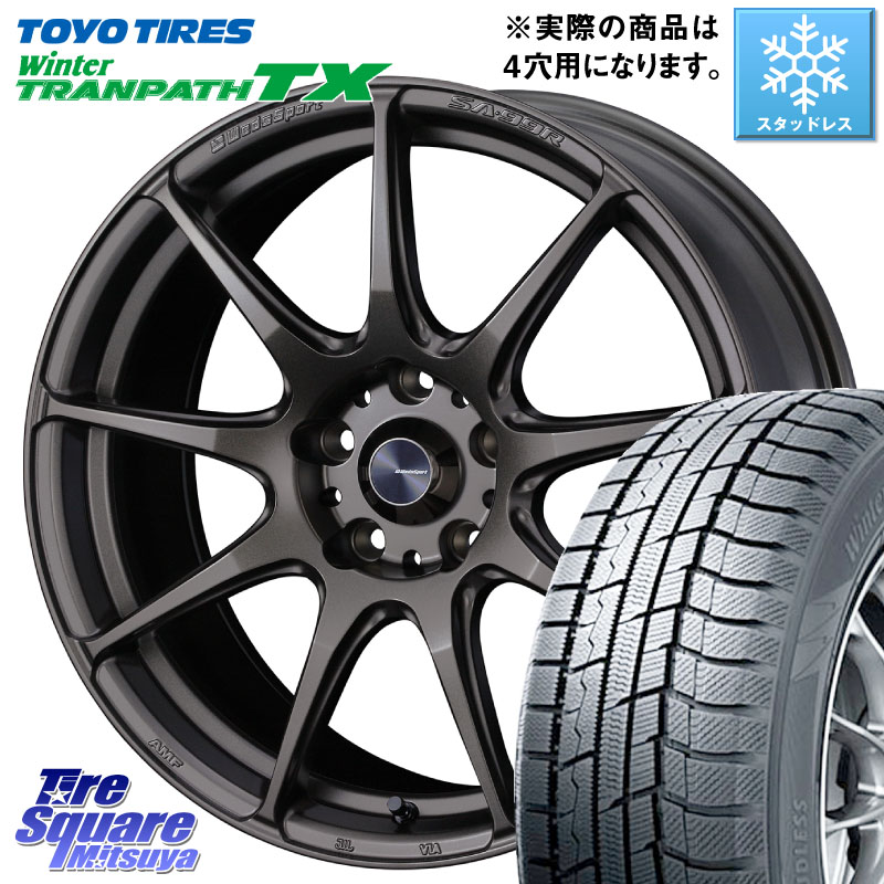TOYO WINTERTRANPATH TX 2024~2025年製 ウィンター トランパス TX スタッドレス ミツヤ 205/55R17 WEDS ウェッズ スポーツ SA99R SA-99R 17インチ 17 X 6.5J +42 4穴 100 ライズ ロッキー ガソリン車 4穴
