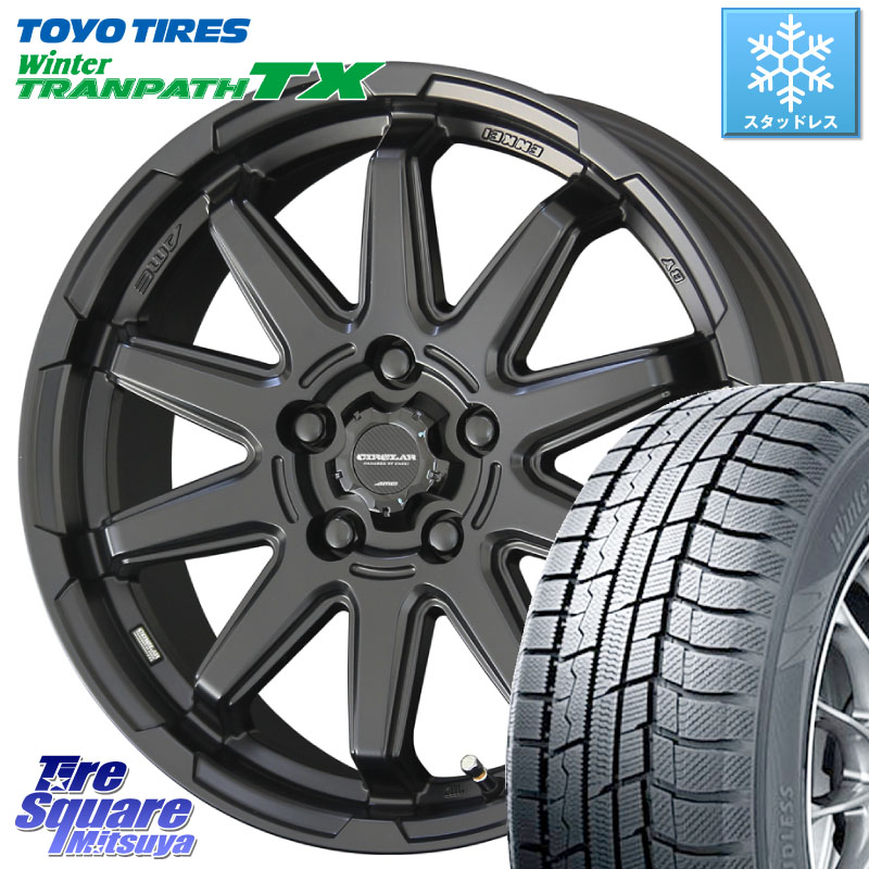 TOYO WINTERTRANPATH TX 2024~2025年製 ウィンター トランパス TX スタッドレス ミツヤ 215/55R17 KYOHO 【欠品次回4月末】キョウホウ CIRCLAR サーキュラー C10S 17インチ 17 X 7.0J +48 5穴 114.3 ヤリスクロス CX-3 RC系オデッセイ前期