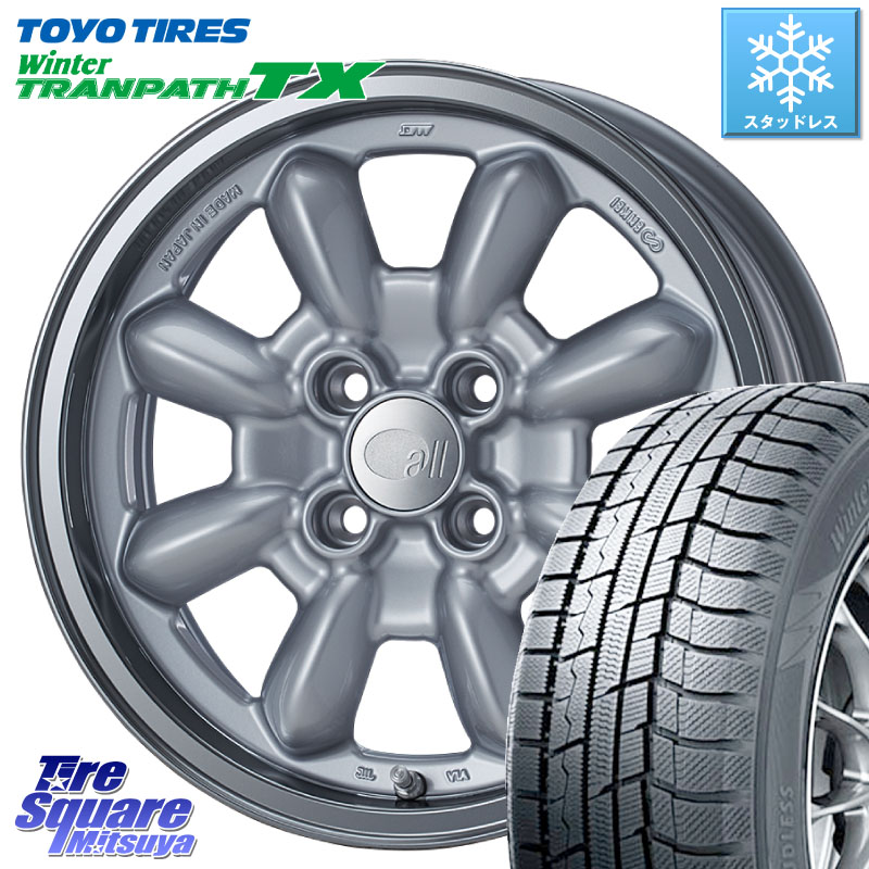 TOYO WINTERTRANPATH TX 2024~2025年製 ウィンター トランパス TX スタッドレス ミツヤ 185/65R15 ENKEI エンケイ ALL EIGHTEEN Classical Spoke 15インチ 15 X 6.0J +38 4穴 100 アクアクロスオーバー FITクロスター
