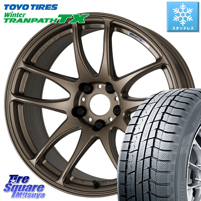 TOYO WINTERTRANPATH TX 2024~2025年製 ウィンター トランパス TX スタッドレス ミツヤ 235/50R18 WORK ワーク EMOTION エモーション CR kiwami 極 18インチ 18 X 8.5J +38 5穴 114.3 30系アルファード 30系ヴェルファイア 20系アルファード