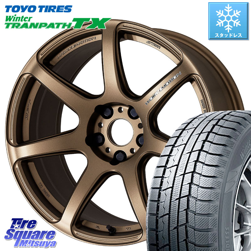 TOYO WINTERTRANPATH TX 2024~2025年製 ウィンター トランパス TX スタッドレス ミツヤ 235/50R18 WORK ワーク EMOTION エモーション T7R 18インチ 18 X 8.5J +38 5穴 114.3 30系アルファード 30系ヴェルファイア 20系アルファード