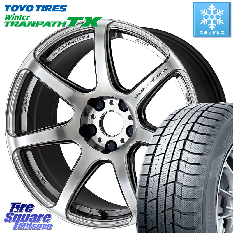 TOYO WINTERTRANPATH TX 2024~2025年製 ウィンター トランパス TX スタッドレス ミツヤ 235/50R18 WORK ワーク EMOTION エモーション T7R 18インチ 18 X 7.5J +47 5穴 114.3 50系エスティマ