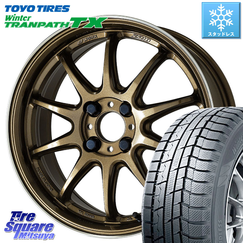 TOYO WINTERTRANPATH TX 2024~2025年製 ウィンター トランパス TX スタッドレス ミツヤ 165/55R15WORK ワーク EMOTION エモーション ZR10 HGLC 15インチ 15X5.0J 45 4穴 100 タント スペーシア サクラ R1 R2 ルークス ROOX 日産 デイズ デイズルークス 日産 デリカ ミ｜タイヤスクエアミツヤ