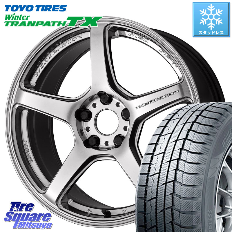 TOYO WINTERTRANPATH TX 2024~2025年製 ウィンター トランパス TX スタッドレス ミツヤ 235/50R18 WORK ワーク EMOTION エモーション T5R 18インチ 18 X 7.5J +43 5穴 114.3 30系アルファード 30系ヴェルファイア 20系アルファード