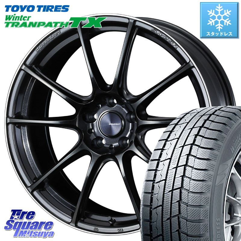 TOYO WINTERTRANPATH TX 2024~2025年製 ウィンター トランパス TX スタッドレス ミツヤ 225/55R19 WEDS SA-25R ウェッズ スポーツ ホイール 19インチ 19 X 8.0J +45 5穴 114.3 80系ハリアー T32エクストレイル CX-5 CX-8 BT5レガシィアウトバック