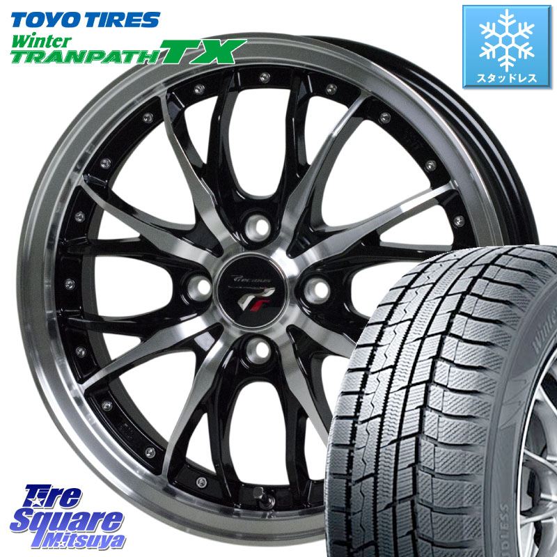 TOYO WINTERTRANPATH TX 2024~2025年製 ウィンター トランパス TX スタッドレス ミツヤ 195/65R15 HotStuff Precious プレシャス HM3 HM-3 4H BKP 15インチ 15 X 5.5J +43 4穴 100 E13オーラ