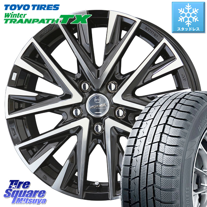 TOYO WINTERTRANPATH TX 2024~2025年製 ウィンター トランパス TX スタッドレス ミツヤ 215/60R17 KYOHO スマック レジーナ SMACK LEGINA ホイール 17 X 7.0J +48 5穴 114.3 C-HR 50系エスティマ 10系カローラクロス E52エルグランド ZR-V RV系ヴェゼル RC系オデッセイ