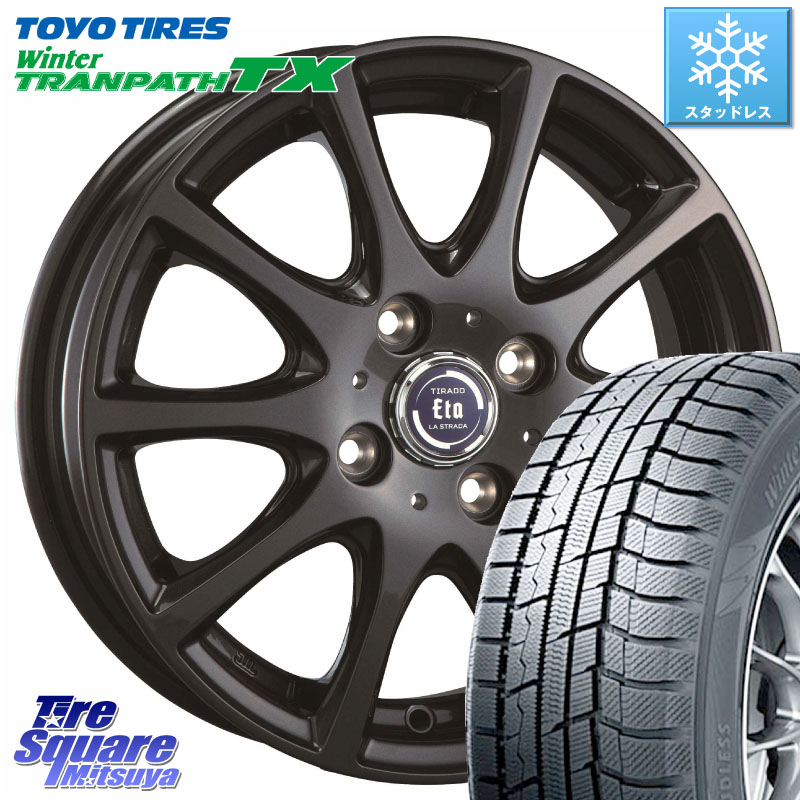 TOYO WINTERTRANPATH TX 2024~2025年製 ウィンター トランパス TX スタッドレス ミツヤ 165/55R15 阿部商会 ティラード イータ 15 X 4.5J +45 4穴 100 N-BOX デリカミニ2WD タント スペーシア サクラ