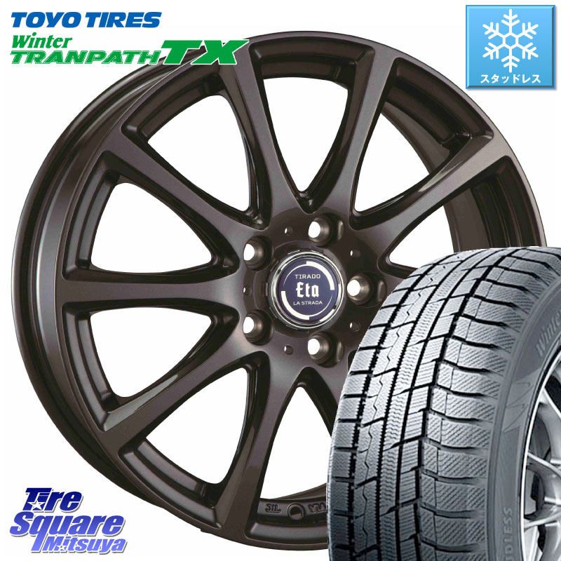 TOYO WINTERTRANPATH TX 2024~2025年製 ウィンター トランパス TX スタッドレス ミツヤ 215/50R18阿部商会 イータ 平座仕様 ティラード(トヨタ・レクサス車専用) 18X7.5J 38 5穴 114.3|タイヤスクエアミツヤ
