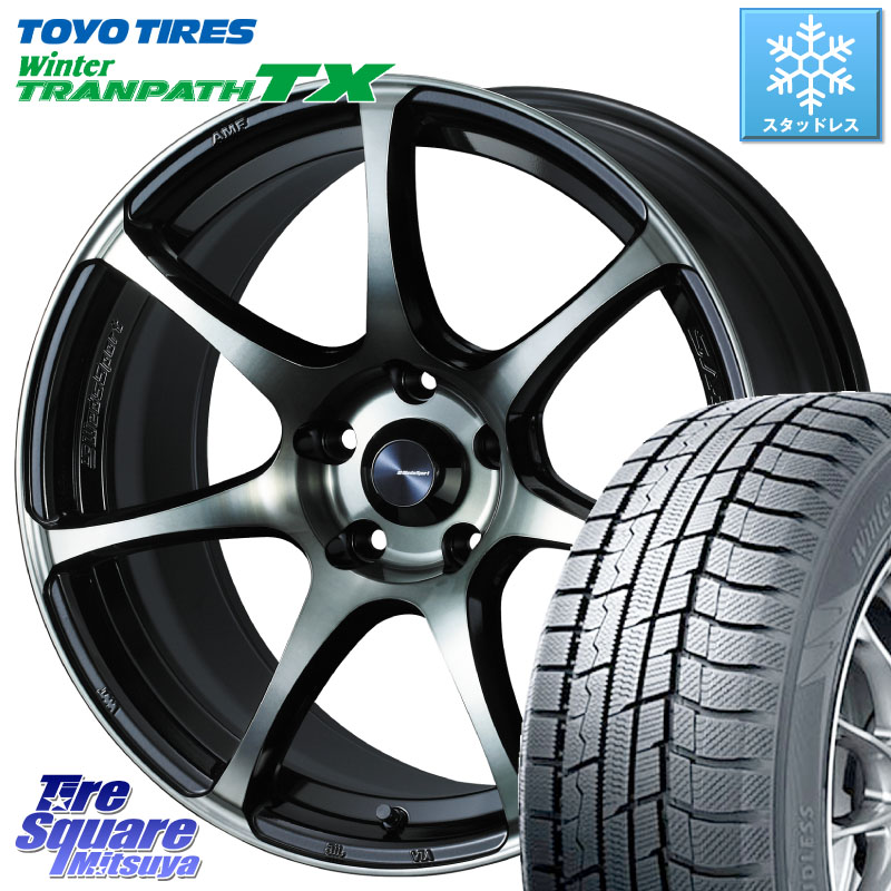 TOYO WINTERTRANPATH TX 2024~2025年製 ウィンター トランパス TX スタッドレス ミツヤ 215/60R17WEDS WedsSport SA-75R SA75R ウェッズ スポーツ ホイール 17インチ 17X7.0J 40 5穴 114.3 カローラクロス CX-30 MX-30 20系アルファード エルグランド 日産 エクストレ|タイヤスクエアミツヤ