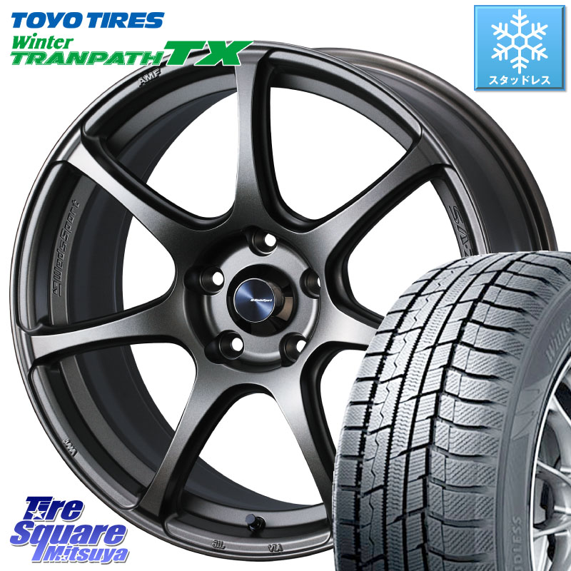 TOYO WINTERTRANPATH TX 2024~2025年製 ウィンター トランパス TX スタッドレス ミツヤ 215/60R17WEDS WedsSport SA-75R SA75R ウェッズ スポーツ ホイール 17インチ 17X7.0J 53 5穴 114.3 C-HR E52エルグランド ZR-V RV系ヴェゼル RC系オデッセイ後期 エスティマハイ｜タイヤスクエアミツヤ