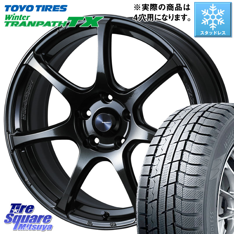 TOYO WINTERTRANPATH TX 2024~2025年製 ウィンター トランパス TX スタッドレス ミツヤ 185/65R15 WEDS 74016 ウェッズ スポーツ SA75R SA-75R 15インチ 15 X 6.0J +48 4穴 100 E13ノート