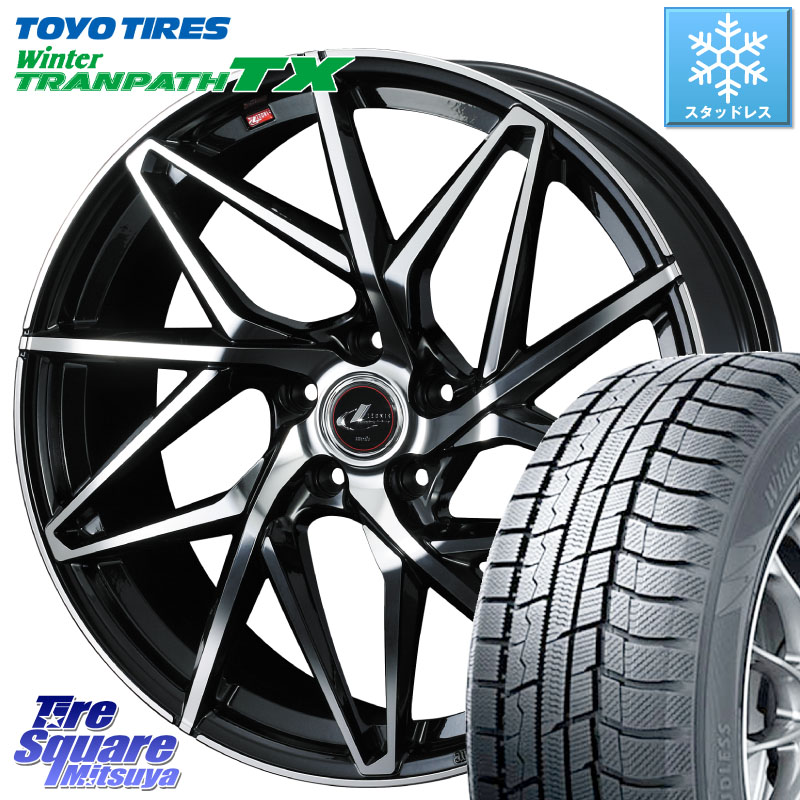 TOYO WINTERTRANPATH TX 2024~2025年製 ウィンター トランパス TX スタッドレス ミツヤ 225/55R17 WEDS 40601 レオニス LEONIS IT PBMC 17インチ 17 X 7.0J +53 5穴 114.3 RV系ヴェゼル BN・BL系レガシィ 104,735円