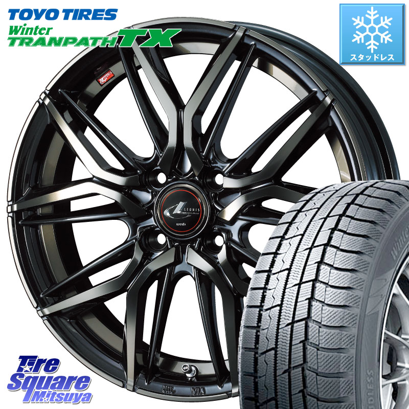 TOYO WINTERTRANPATH TX 2024~2025年製 ウィンター トランパス TX スタッドレス ミツヤ 165/55R15 WEDS 40773 レオニス LEONIS LM PBMCTI 15インチ 15 X 4.5J +45 4穴 100 N-BOX デリカミニ2WD タント スペーシア サクラ