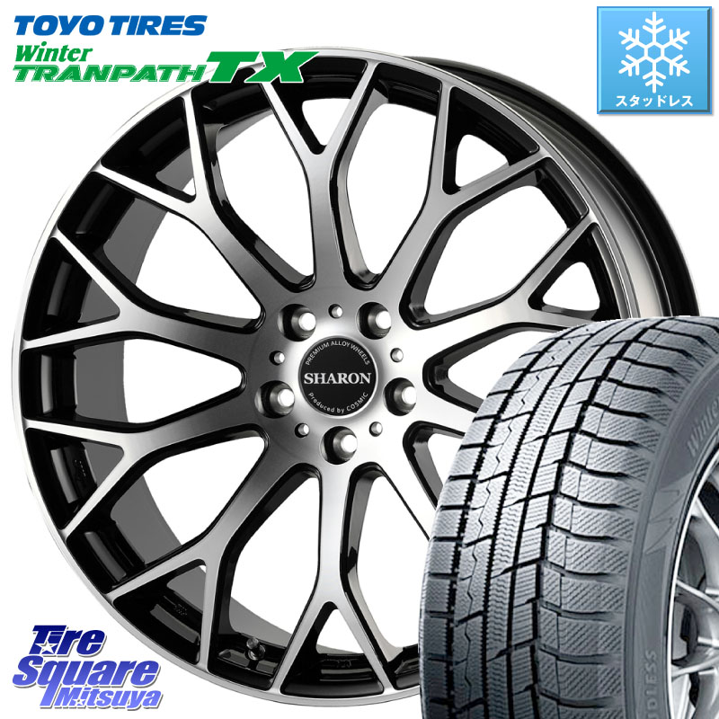 TOYO WINTERTRANPATH TX 2024~2025年製 ウィンター トランパス TX スタッドレス ミツヤ 225/55R19 コスミック ヴェネルディ SHARON シャロン 19 X 7.5J +48 5穴 114.3 T32エクストレイル CX-5 CX-8 BT5レガシィアウトバック
