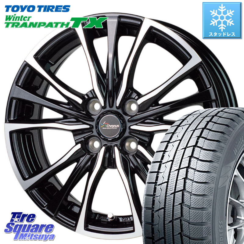 TOYO WINTERTRANPATH TX 2024~2025年製 ウィンター トランパス TX スタッドレス ミツヤ 165/65R14 HotStuff Chronus クロノス CH-110 CH110 ホイール 14インチ 14 X 4.5J +45 4穴 100 デリカミニ4WD キャスト[アクティバ] ハスラー ピクシスジョイ[Cグレード] ハイゼッ