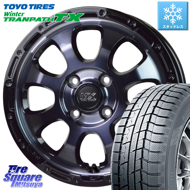 TOYO WINTERTRANPATH TX 2024~2025年製 ウィンター トランパス TX スタッドレス ミツヤ 165/55R15HotStuff マッドクロス GRACE グレイス BKC 4H ホイール 15インチ 15X4.5J 45 4穴 100 N-BOX デリカミニ2WD タント スペーシア サクラ R1 R2 ルークス ROOX 日産 デイ｜タイヤスクエアミツヤ