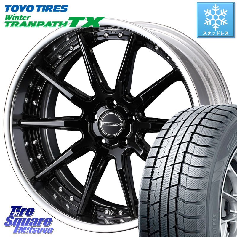 TOYO WINTERTRANPATH TX 2024~2025年製 ウィンター トランパス TX スタッドレス ミツヤ 235/65R18 WEDS MAVERICK 1410S S-LoDisk 18インチ 2ピース 18 X 8.0J +50 5穴 114.3