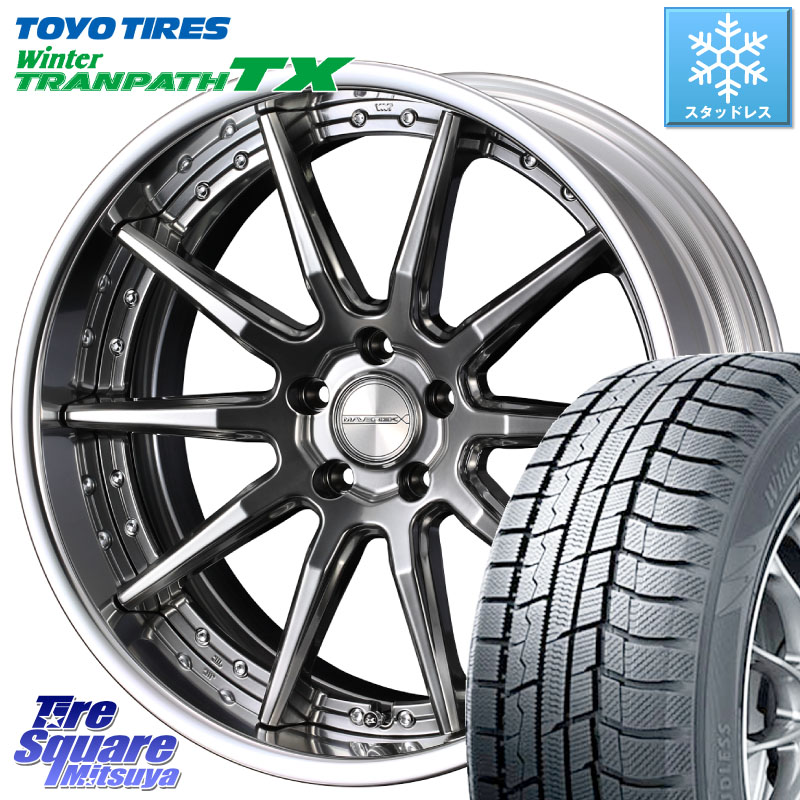 TOYO WINTERTRANPATH TX 2024~2025年製 ウィンター トランパス TX スタッドレス ミツヤ 235/65R18 WEDS MAVERICK 1410S S-LoDisk 18インチ 2ピース 18 X 8.0J +50 5穴 114.3