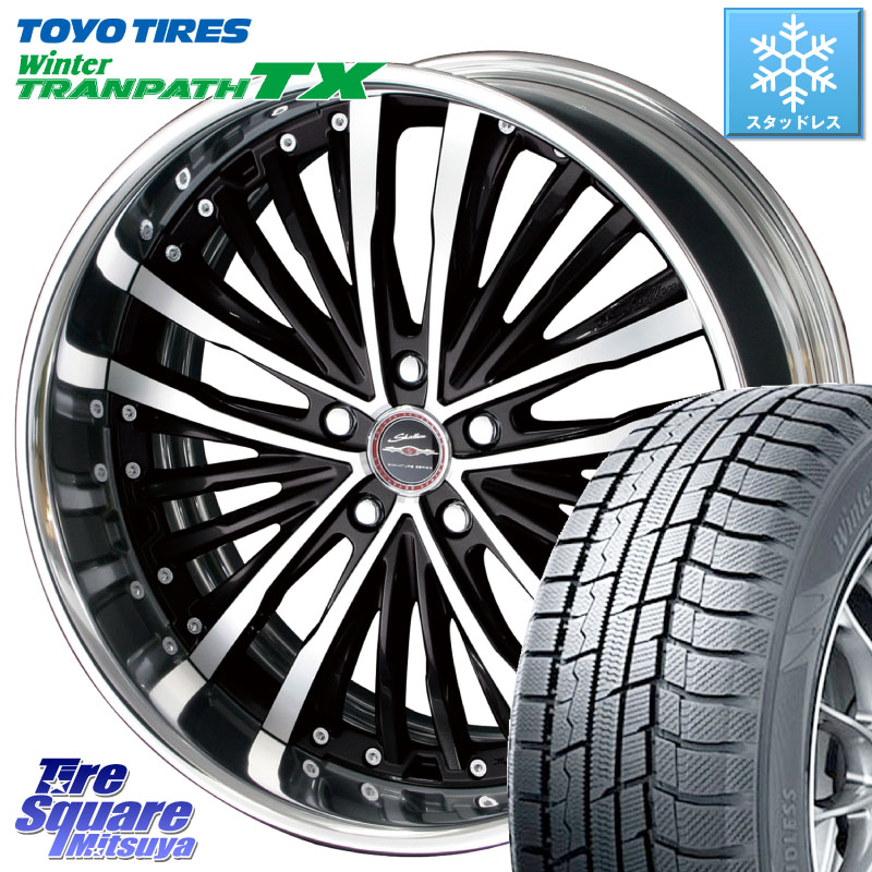 TOYO WINTERTRANPATH TX 2024~2025年製 ウィンター トランパス TX スタッドレス ミツヤ 225/55R19 KYOHO SHALLEN XR-75 LowType Disk 19インチ 2ピース 19 X 8.0J +50 5穴 114.3 BT5レガシィアウトバック