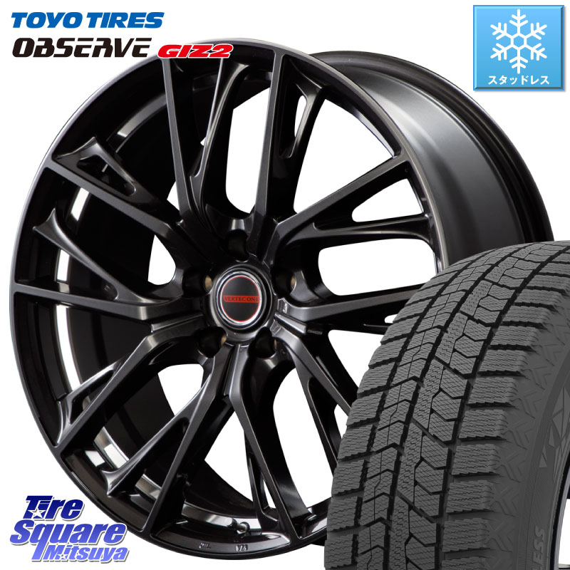 TOYO オブザーブ ギズ2 〇 OBSERVE GIZ2 スタッドレス ミツヤ 225/45R18 MANARAY MID VERTEC ONE GLAIVE 18インチ 18 X 7.0J +48 5穴 114.3 P15キックス リーフ RP6～8ステップワゴン CX-3 レヴォーグ RC系オデッセイ前期