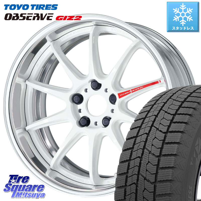 TOYO オブザーブ ギズ2 〇 OBSERVE GIZ2 スタッドレス ミツヤ 225/45R18 WORK EMOTION ZR10 L Disk AZW 18インチ 2ピース 18 X 8.5J +35 5穴 114.3